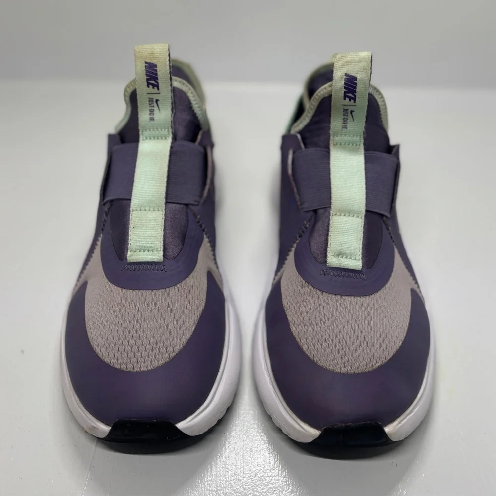 Nike Flex Plus GS Slip-On Sneakers Youth 7 Women’s 8.5 Purple Mint Comfort Runni